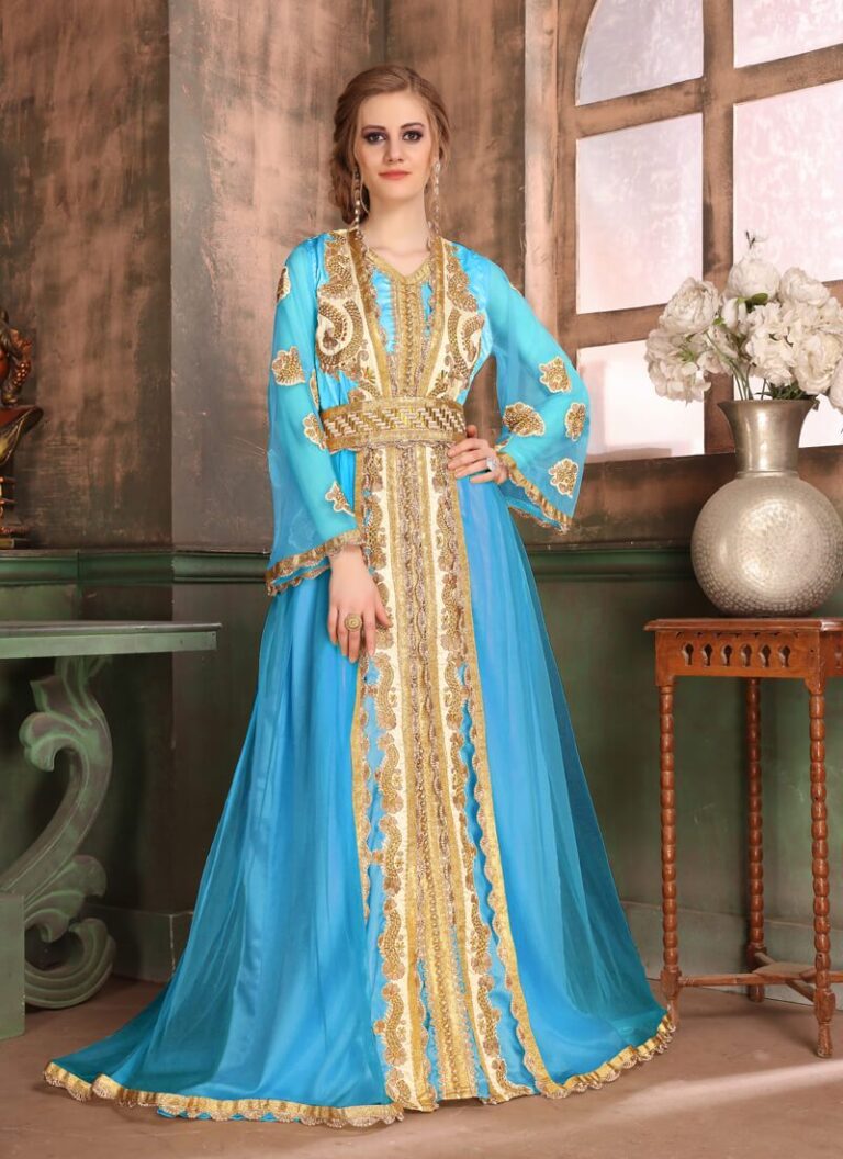 islamic-couture-women-jacket-moroccan-style-kaftan-with-full-sleeve ...